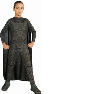 Superman General Zod Halloween Costume 8/10 Jumpsuit w/ Boot Tops, Belt & Cape